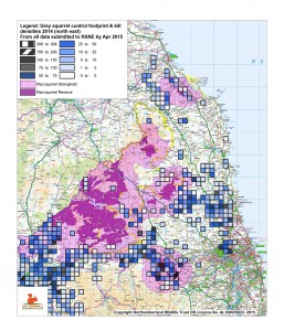 Control footprint & densities 2014 north east